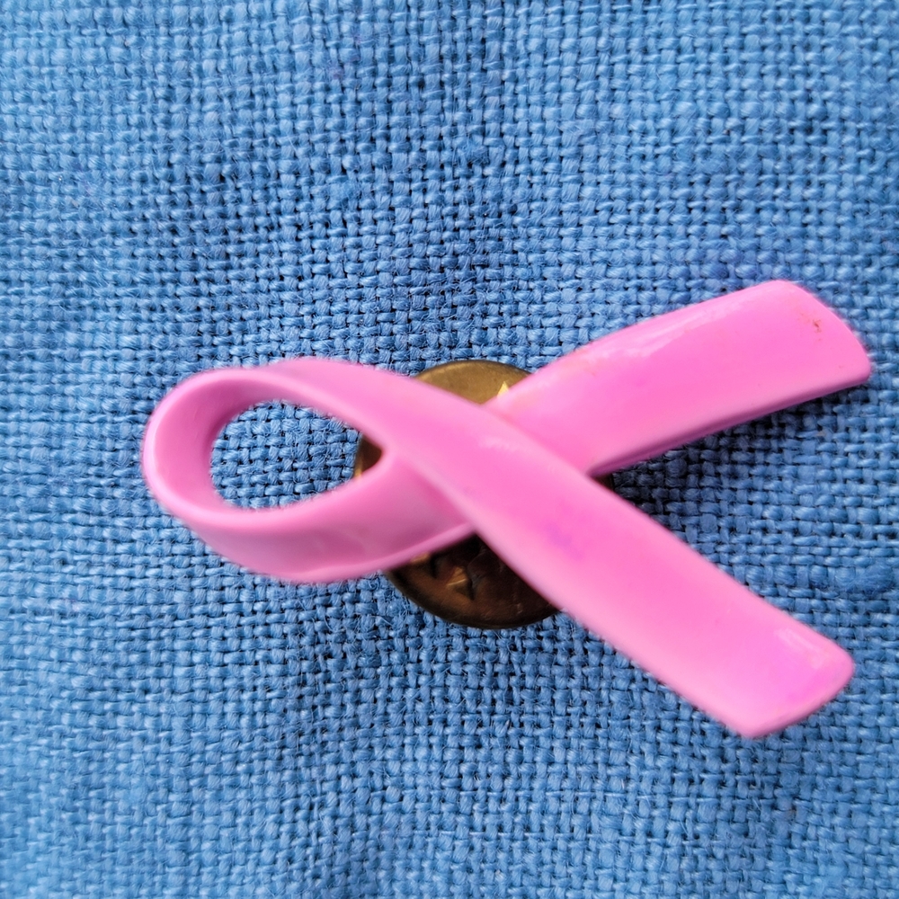 Breast Cancer Awareness Pink Ribbon Pin